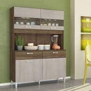 Armario Kit De Cozinha Elisa 6 Pts 1,20m Terraro/ Nat - M. Arapongas